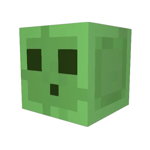 Noodlecloud Minecraft avatar head, 3D render