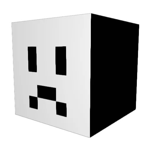 Noodles245 Minecraft avatar head, 3D render