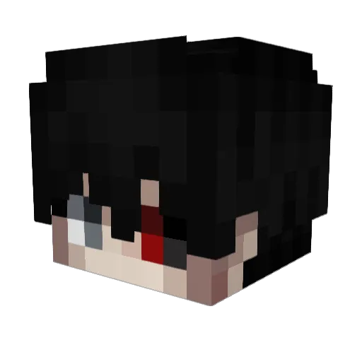 Noodless38 Minecraft avatar head, 3D render