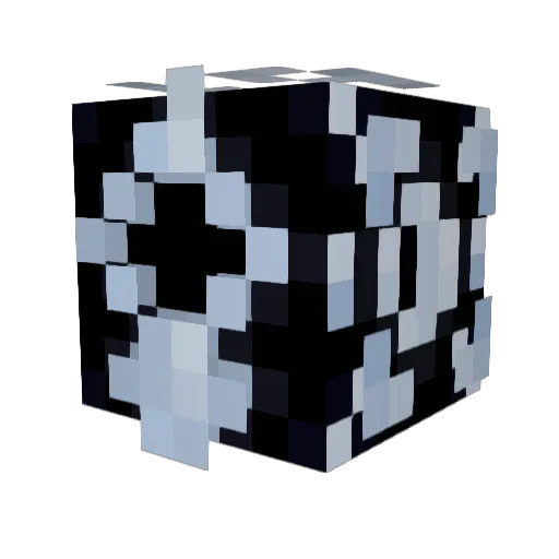 NoodlezAndCrocs Minecraft avatar head, 3D render