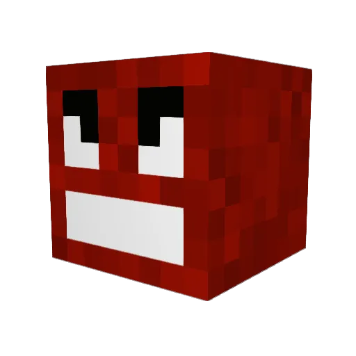 Noodz Minecraft avatar head, 3D render