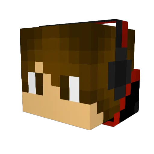 NoomMoon Minecraft avatar head, 3D render