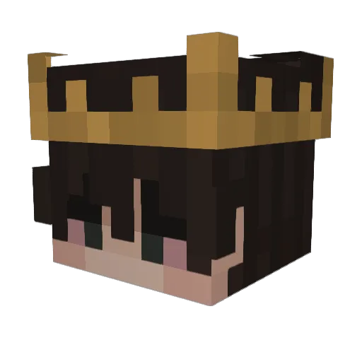 Noomany Minecraft avatar head, 3D render