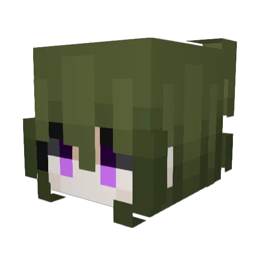 NoonFr Minecraft avatar head, 3D render