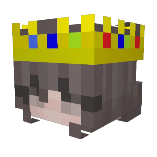 NoonNoon Minecraft avatar head, 3D render
