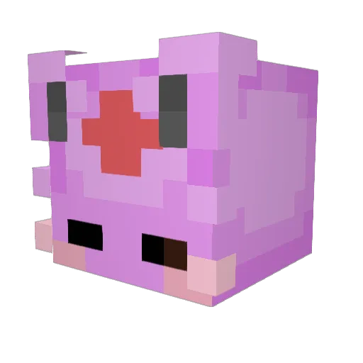 Noonler Minecraft avatar head, 3D render