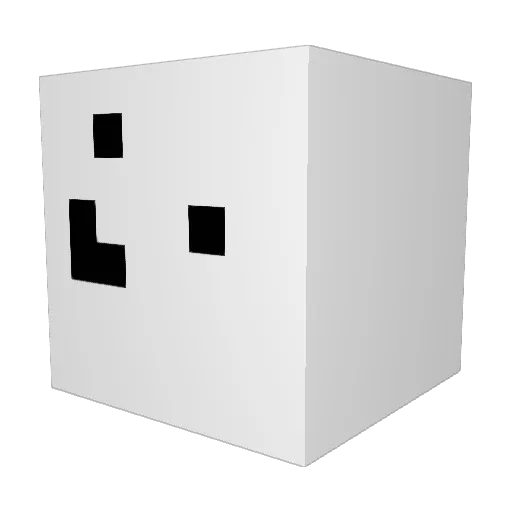 Nooobsom Minecraft avatar head, 3D render
