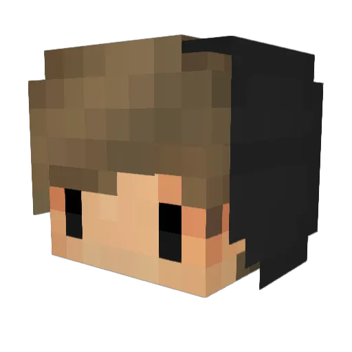 Nooooaaahh Minecraft avatar head, 3D render
