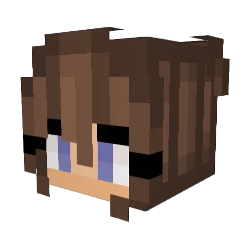 Noor71 Minecraft avatar head, 3D render