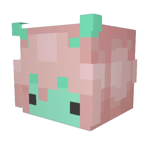 Noorboi Minecraft avatar head, 3D render
