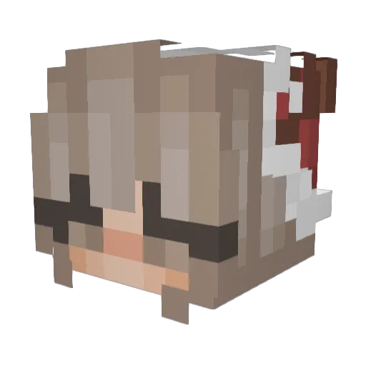 Noortjuhhh Minecraft avatar head, 3D render