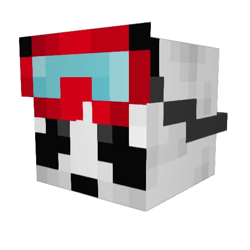 Noosie_12 Minecraft avatar head, 3D render