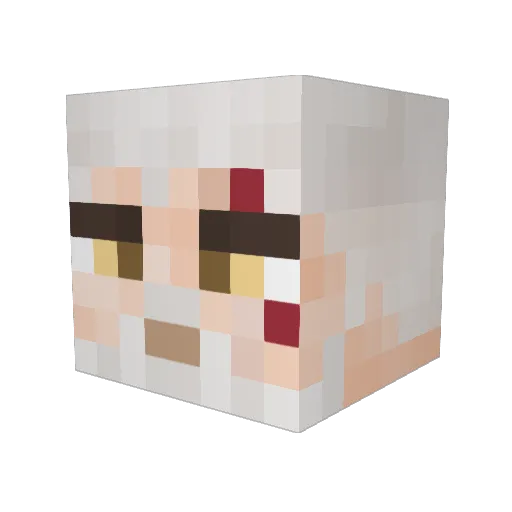 NootNoot192 Minecraft avatar head, 3D render