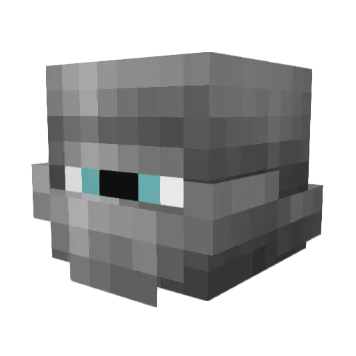 Nootimusprime Minecraft avatar head, 3D render