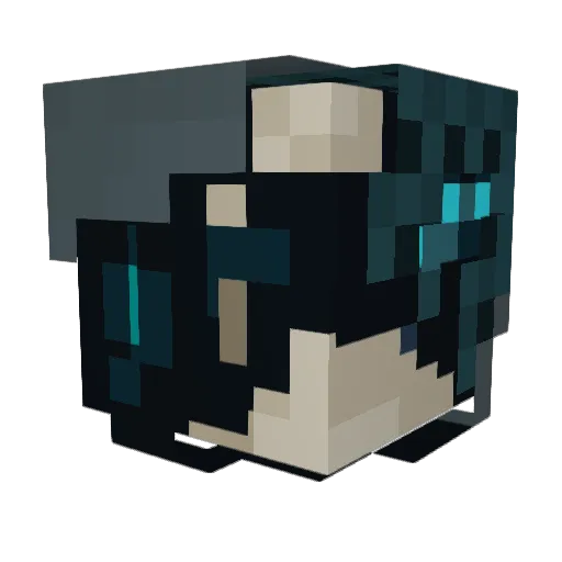 Nootls Minecraft avatar head, 3D render