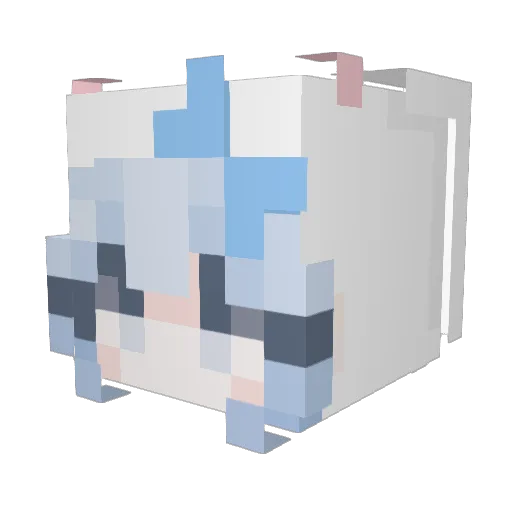 Noova2 Minecraft avatar head, 3D render