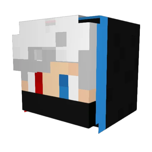 Noox__x Minecraft avatar head, 3D render