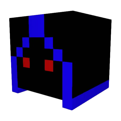 Nope122 Minecraft avatar head, 3D render
