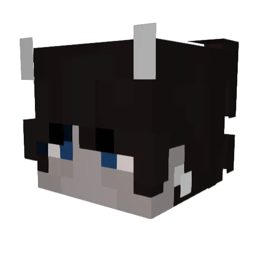 NopeKokos Minecraft avatar head, 3D render