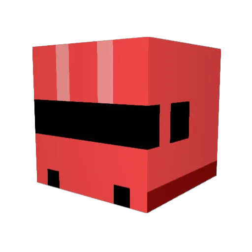 Nopei Minecraft avatar head, 3D render