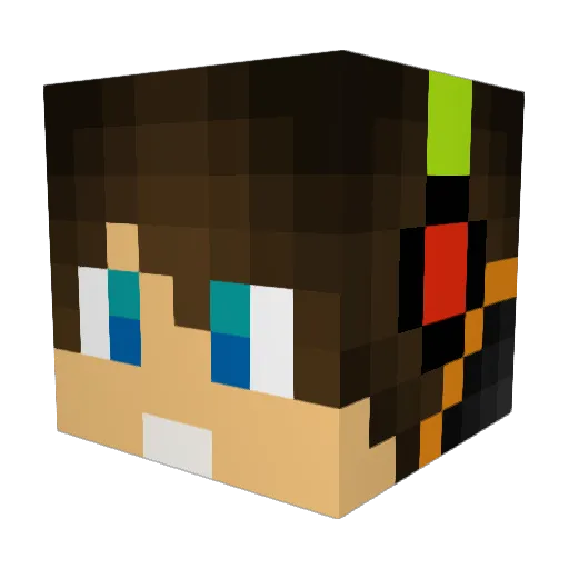 NopparutTH Minecraft avatar head, 3D render