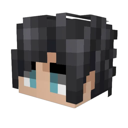NoraU_N Minecraft avatar head, 3D render