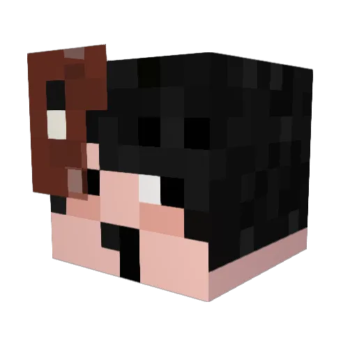 Nora_0702 Minecraft avatar head, 3D render
