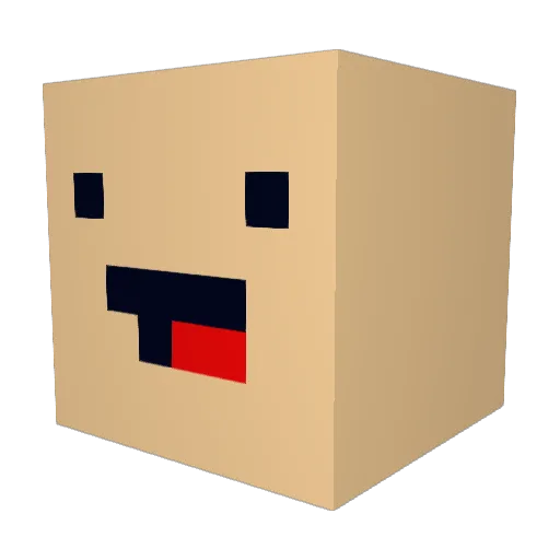 Nora_Bora Minecraft avatar head, 3D render