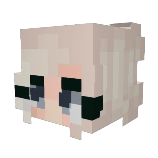 Noracorn Minecraft avatar head, 3D render