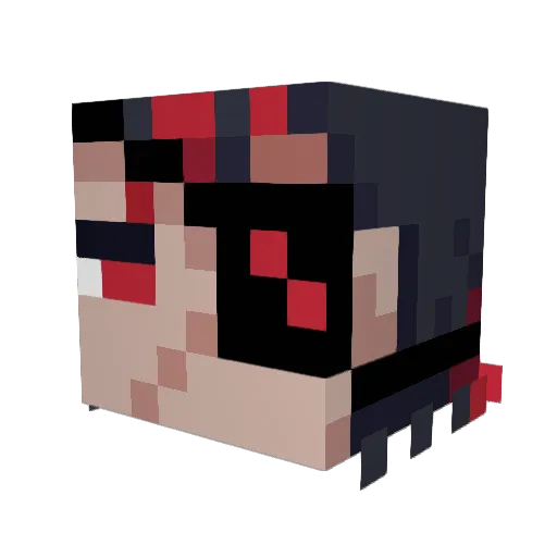Noran13 Minecraft avatar head, 3D render