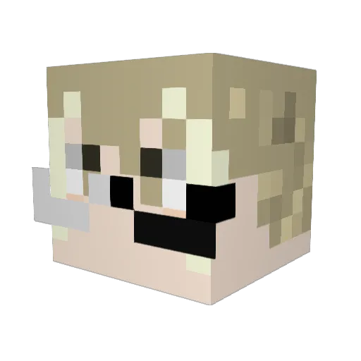 Norara_tw Minecraft avatar head, 3D render