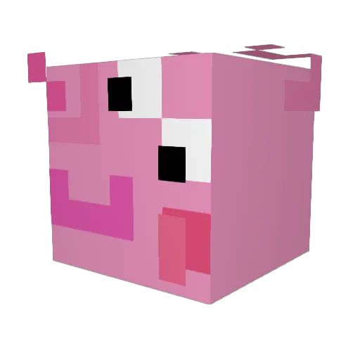 Noravind Minecraft avatar head, 3D render