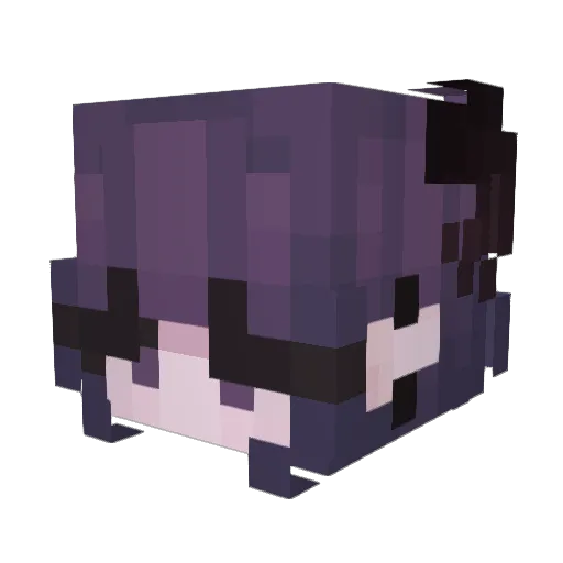 Noraww Minecraft avatar head, 3D render
