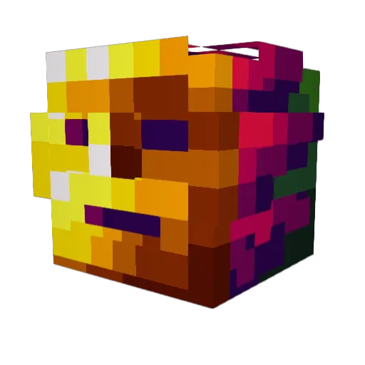 Norball Minecraft avatar head, 3D render