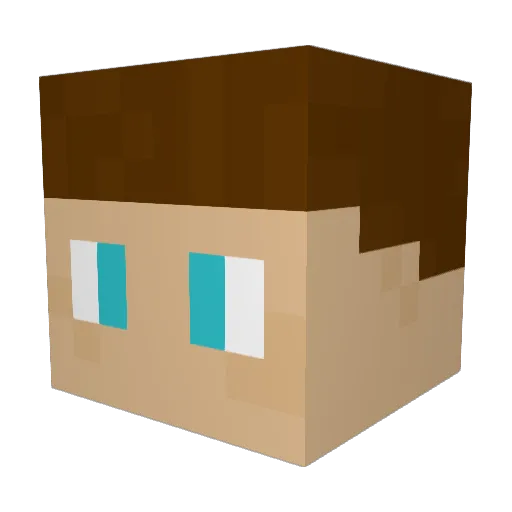 Norbert104 Minecraft avatar head, 3D render