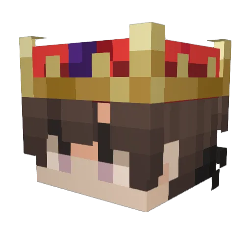 Norberto_03 Minecraft avatar head, 3D render