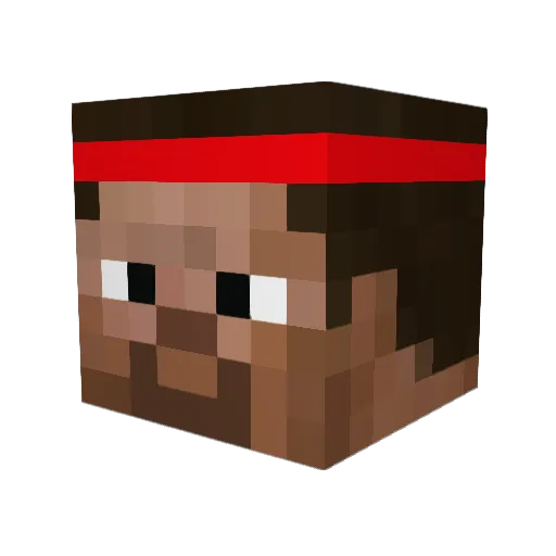 Norbi00701 Minecraft avatar head, 3D render