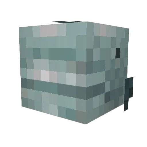 Norbium Minecraft avatar head, 3D render