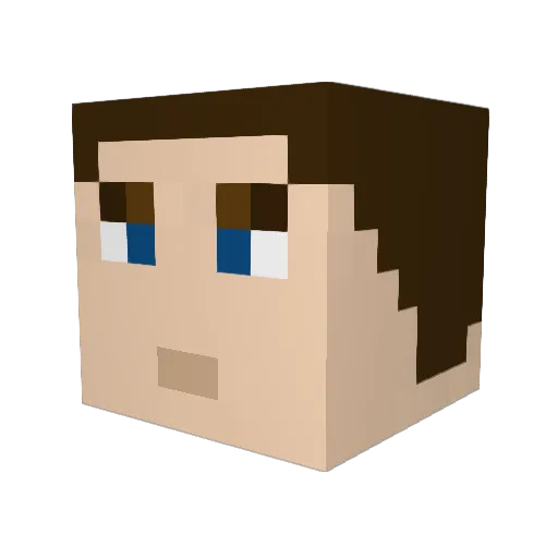 Norby94 Minecraft avatar head, 3D render