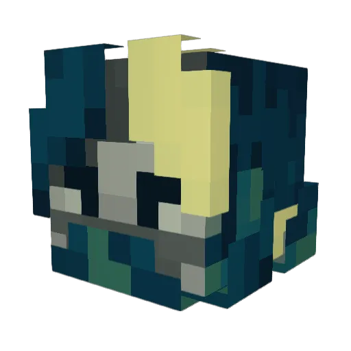 Norcal99 Minecraft avatar head, 3D render