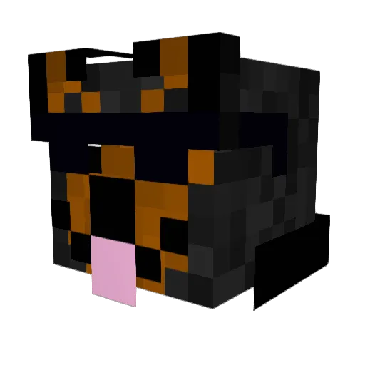NordanRus Minecraft avatar head, 3D render