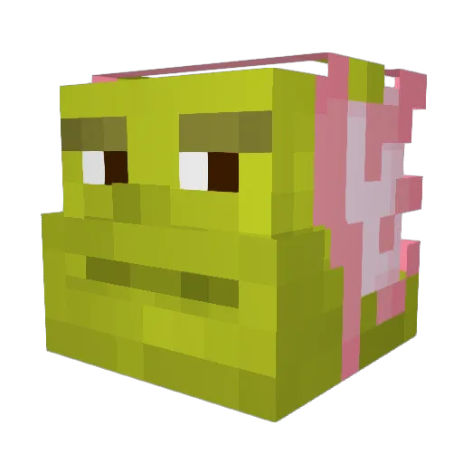 Nordbajs Minecraft avatar head, 3D render