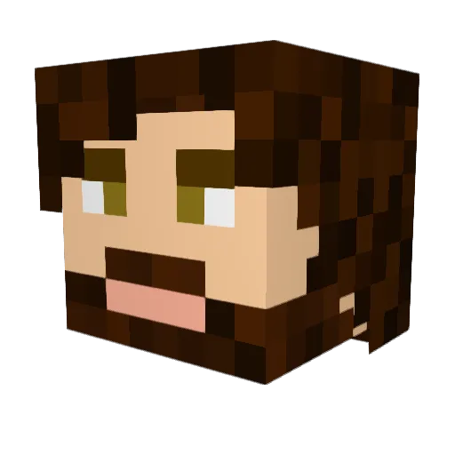 NordekPL Minecraft avatar head, 3D render