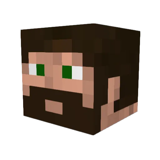 NordicGamer Minecraft avatar head, 3D render