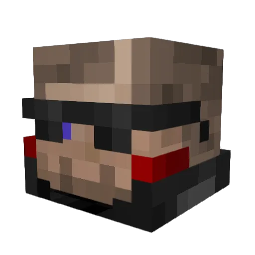 NordicNintendo Minecraft avatar head, 3D render