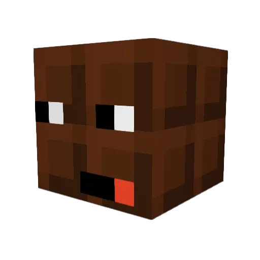 Nordluxmax Minecraft avatar head, 3D render