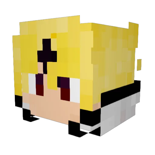 NorePlay399 Minecraft avatar head, 3D render
