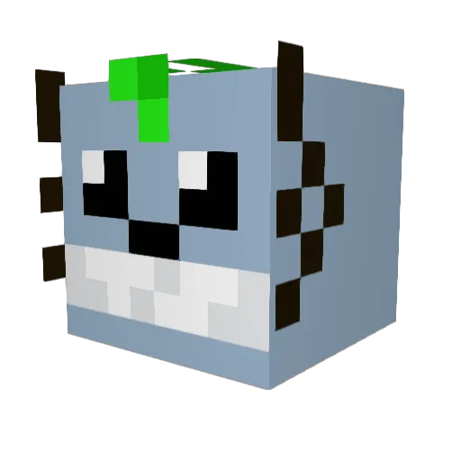 Noreht__ Minecraft avatar head, 3D render