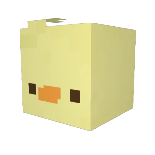 Norenniee Minecraft avatar head, 3D render