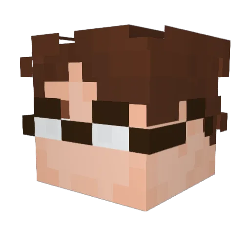 Noreply_87 Minecraft avatar head, 3D render